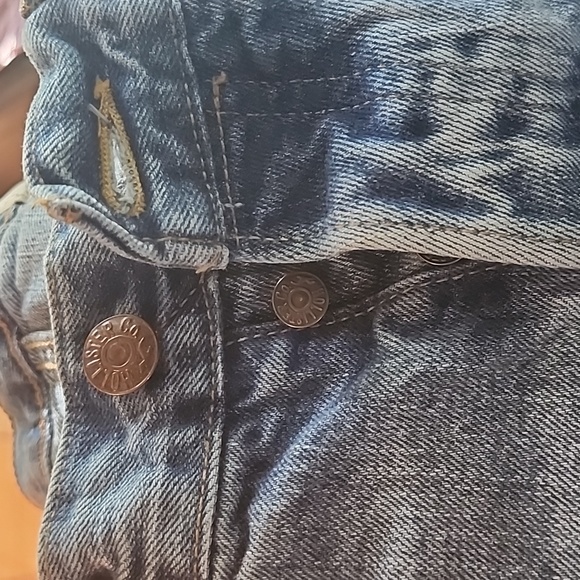 Hollister Straight Leg Blue Denim 5 pocket Jeans Button Fly 31 x 32 - Picture 8 of 9